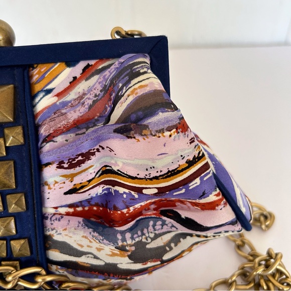 ARIA BY MARY FRANCES SATIN SHOULDER BAG - Picture 6 of 12